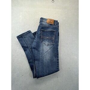 Stitches and Rivets Jeans Mens 34x30 Slim Fit Light Wash Blue Denim